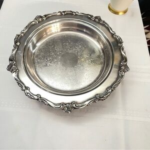 Antique Webster-Wilcox Silverplate Footed Tray,